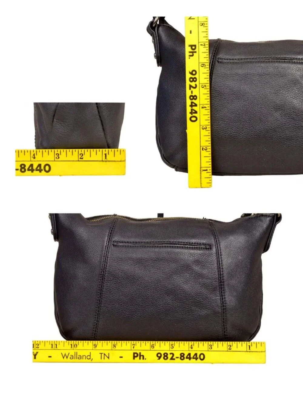 The Sak Sequoia Pebbled Leather Small Hobo Black
